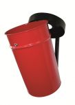 Abfallbehälter TKG FIRE EX Wandbefestigung 60 Liter Rot